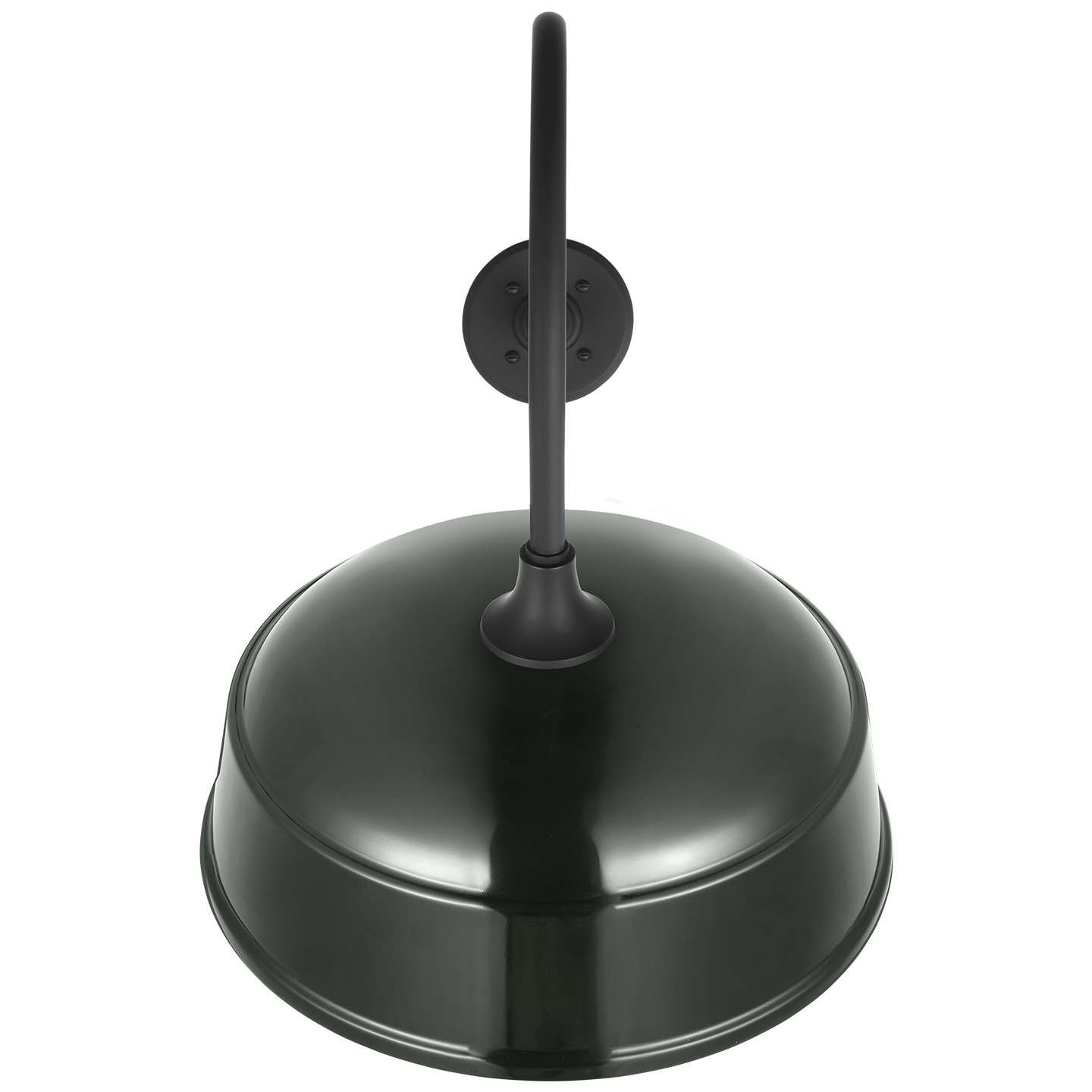 Academy 26" Angled Flynn Barn Light | Matte Black | 16 | 16" Green Rockhouse Shade