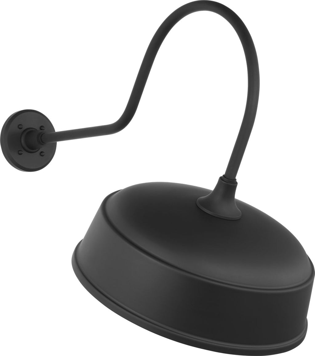 Academy 26" Angled Flynn Barn Light | Matte Black | 16 | 16" Matte Black Rockhouse Shade