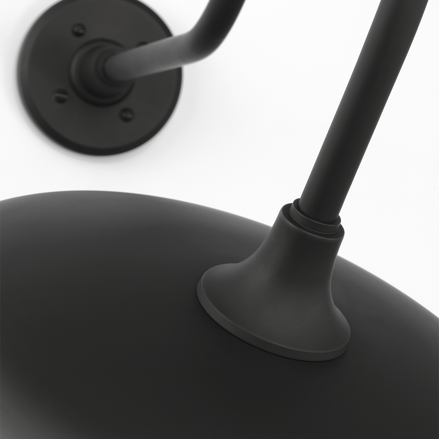 Academy 26" Angled Flynn Barn Light | Matte Black | 16 | 16" Matte Black Rockhouse Shade
