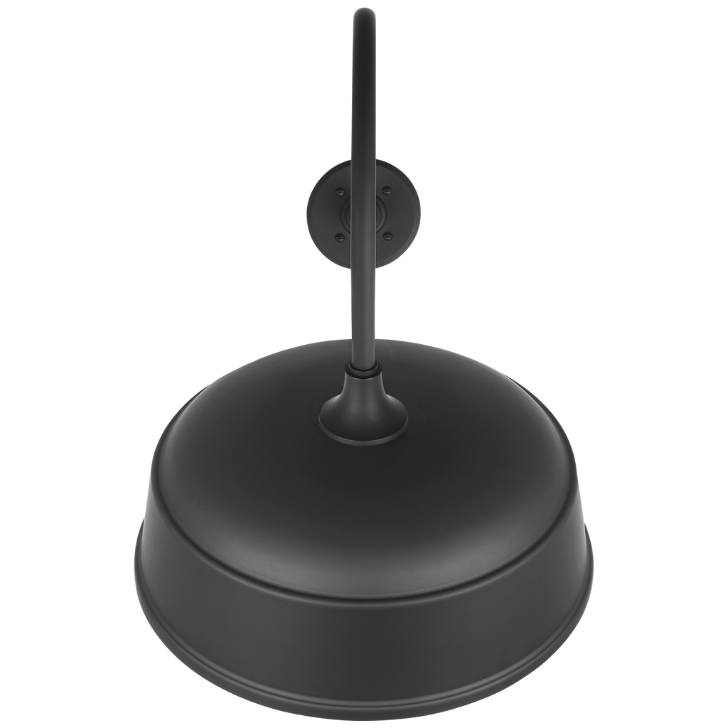 Academy 26" Angled Flynn Barn Light | Matte Black | 16 | 16" Matte Black Rockhouse Shade