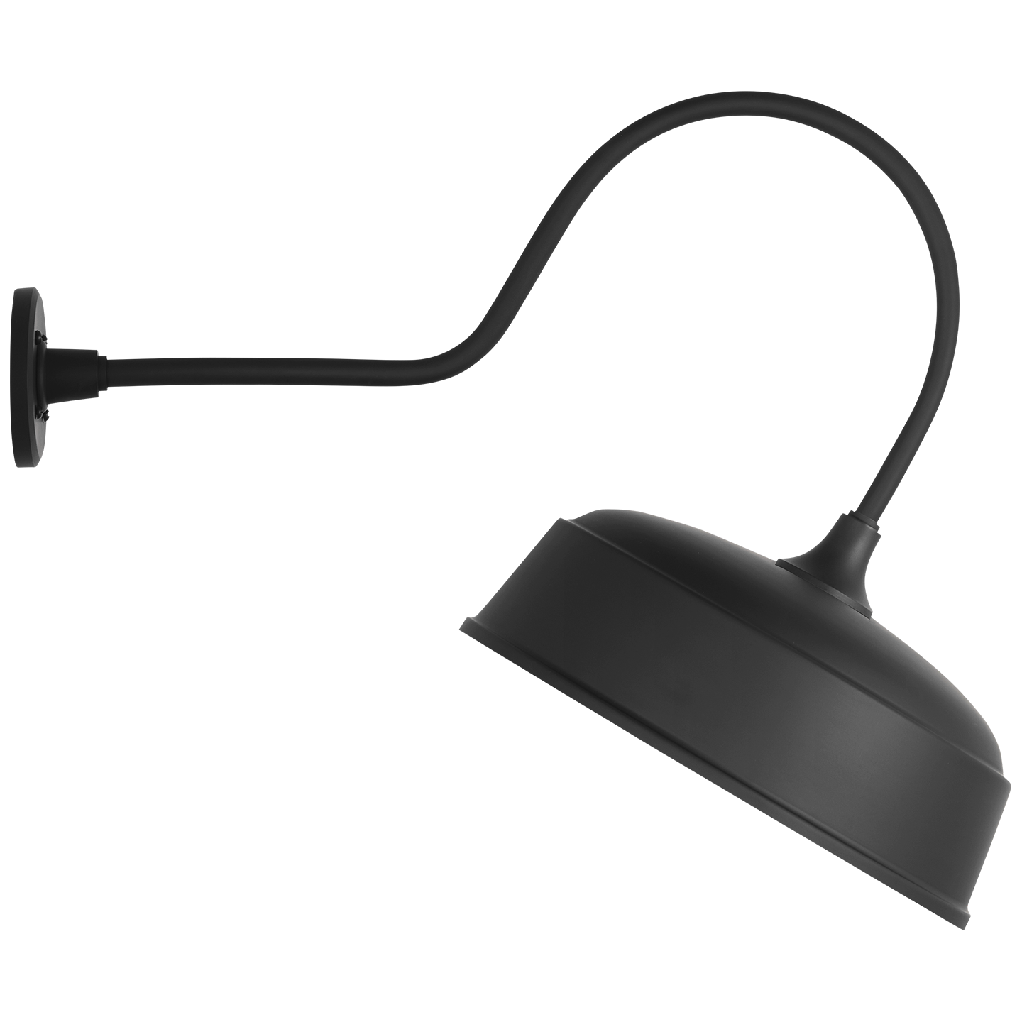 Academy 26" Angled Flynn Barn Light | Matte Black | 16 | 16" Matte Black Rockhouse Shade