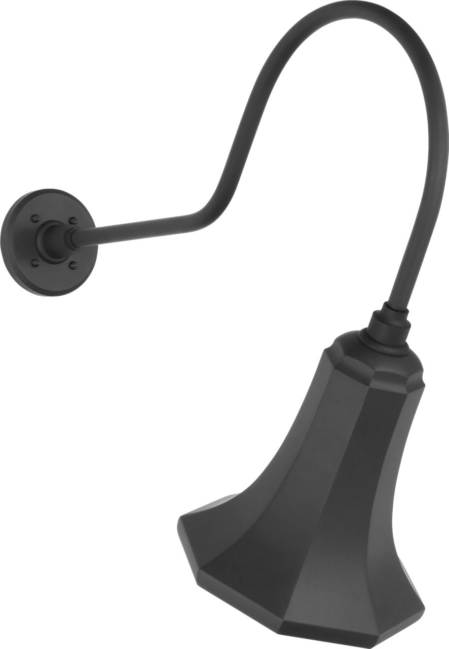 Academy 26" Angled Flynn Barn Light | Matte Black | 9.25 | 9.25" Matte Black Savannah Shade