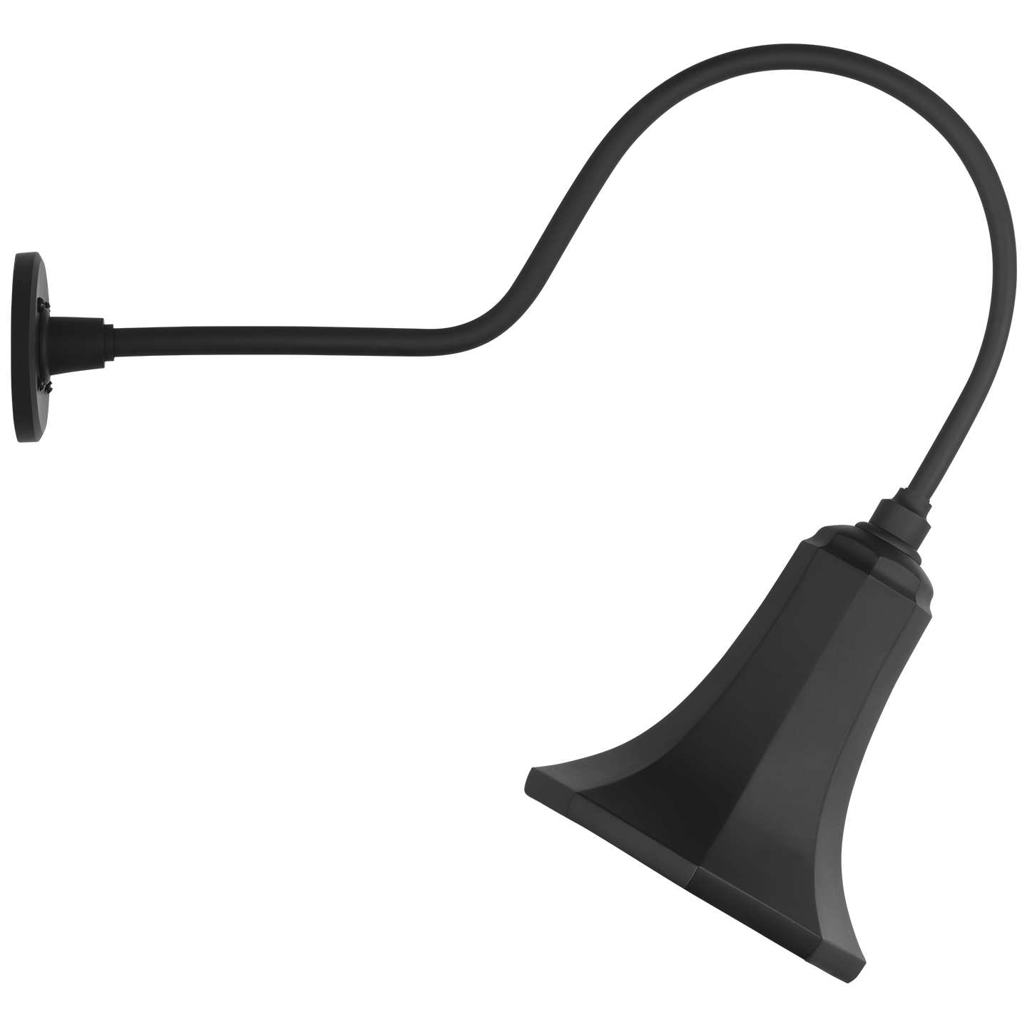 Academy 26" Angled Flynn Barn Light | Matte Black | 9.25 | 9.25" Matte Black Savannah Shade