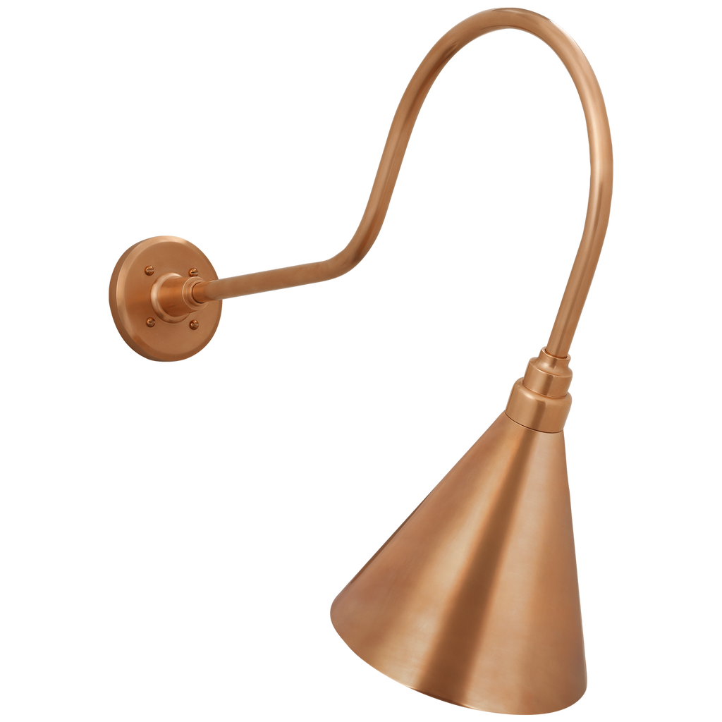 Academy 26" Angled Flynn Barn Light | Soft Copper | 9\