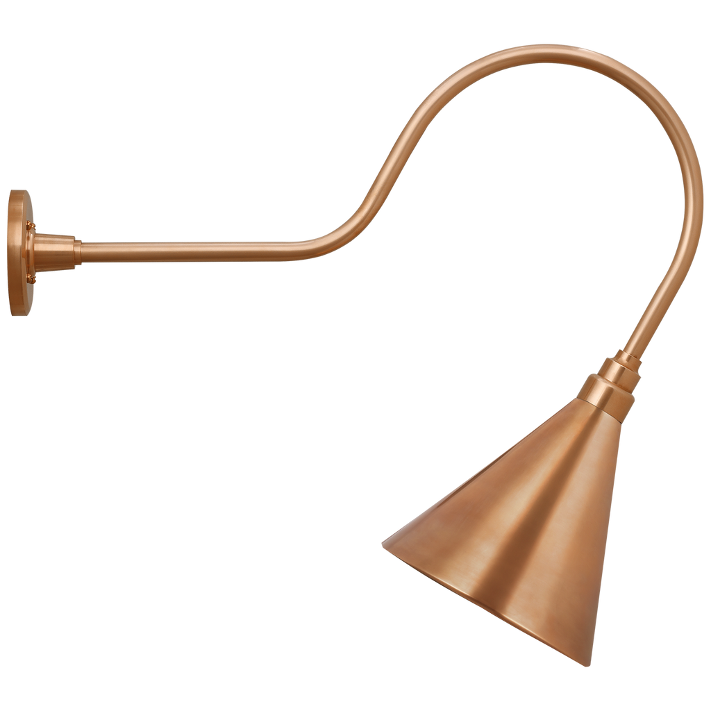Academy 26" Angled Flynn Barn Light | Soft Copper | 9\