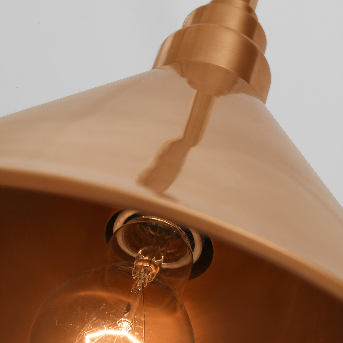Academy 26" Angled Flynn Barn Light | Soft Copper | 12.5 | 12.5" Soft Copper Conical Savannah Shade