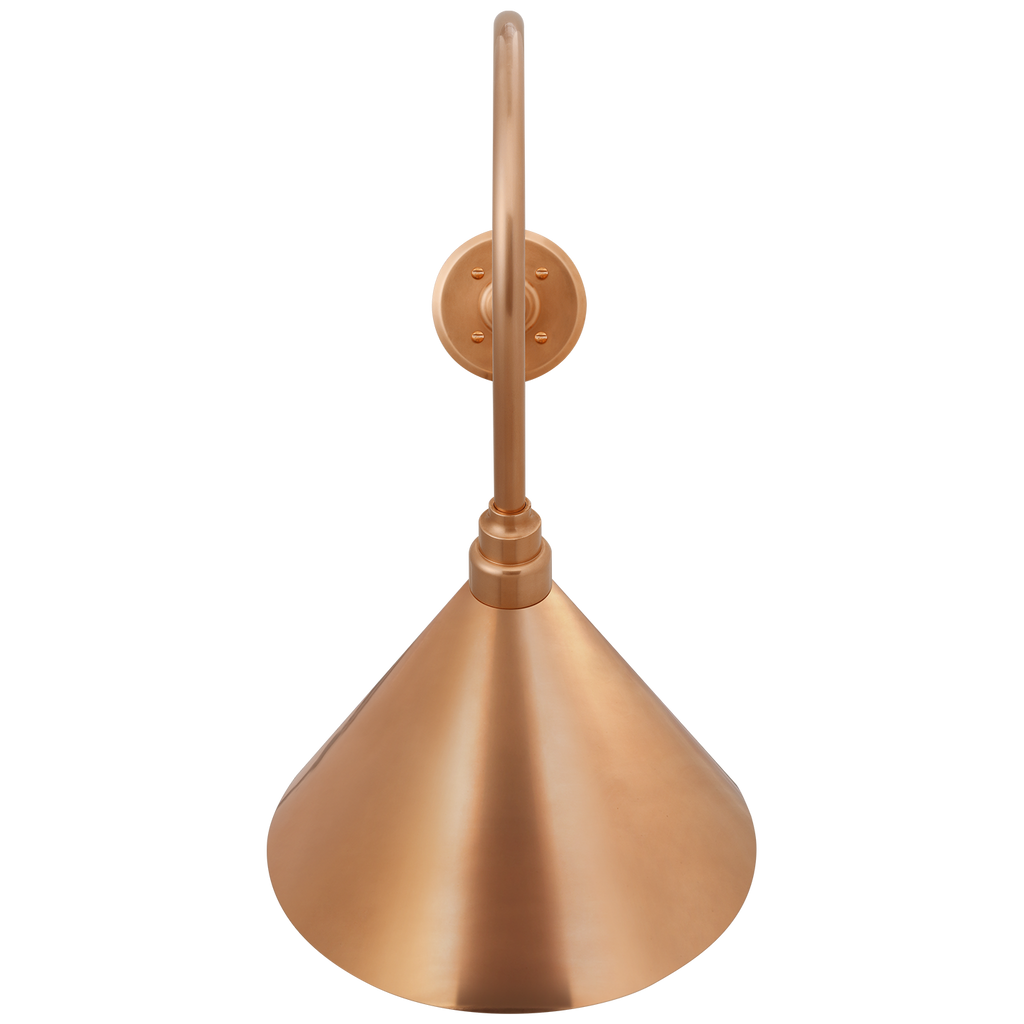 Academy 26" Angled Flynn Barn Light | Soft Copper | 12.5 | 12.5" Soft Copper Conical Savannah Shade