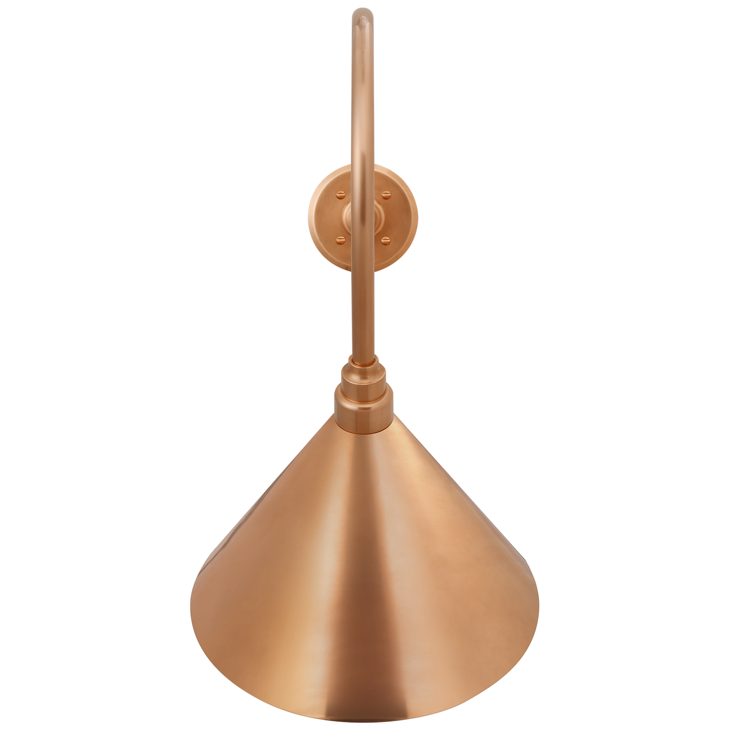 Academy 26" Angled Flynn Barn Light | Soft Copper | 12.5 | 12.5" Soft Copper Conical Savannah Shade