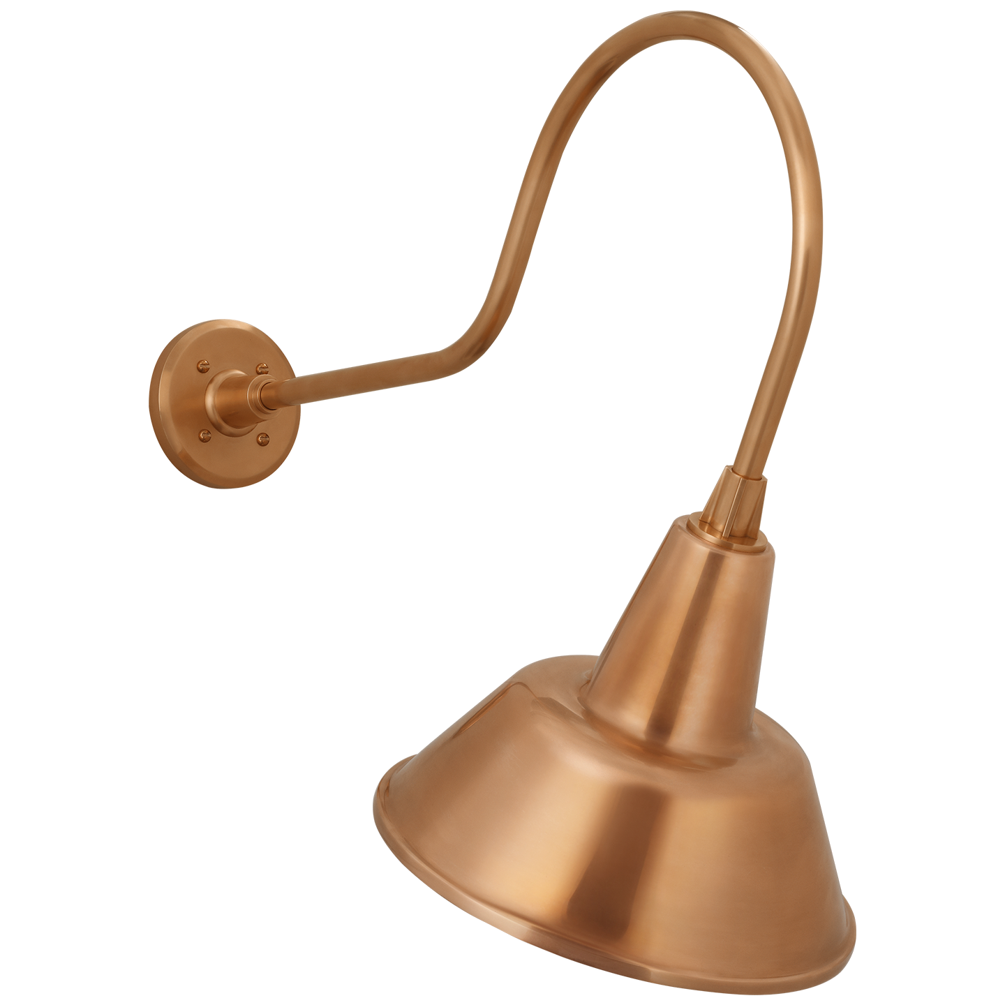 Academy 26" Angled Flynn Barn Light | Soft Copper | 12.5 | 12.5" Soft Copper Bowers Shade