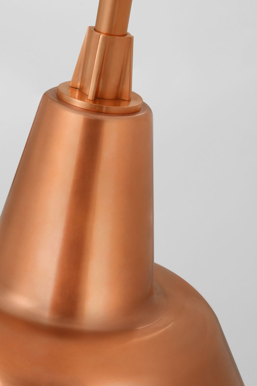 Academy 26" Angled Flynn Barn Light | Soft Copper | 12.5 | 12.5" Soft Copper Bowers Shade