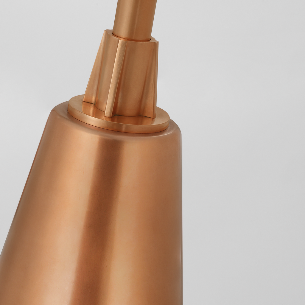Academy 26" Angled Flynn Barn Light | Soft Copper | 12.5 | 12.5" Soft Copper Bowers Shade