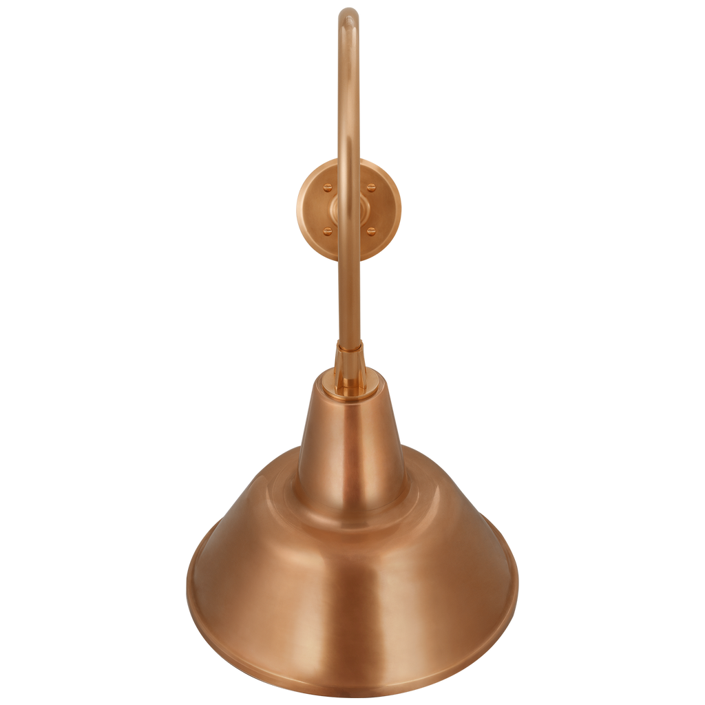 Academy 26" Angled Flynn Barn Light | Soft Copper | 12.5 | 12.5" Soft Copper Bowers Shade