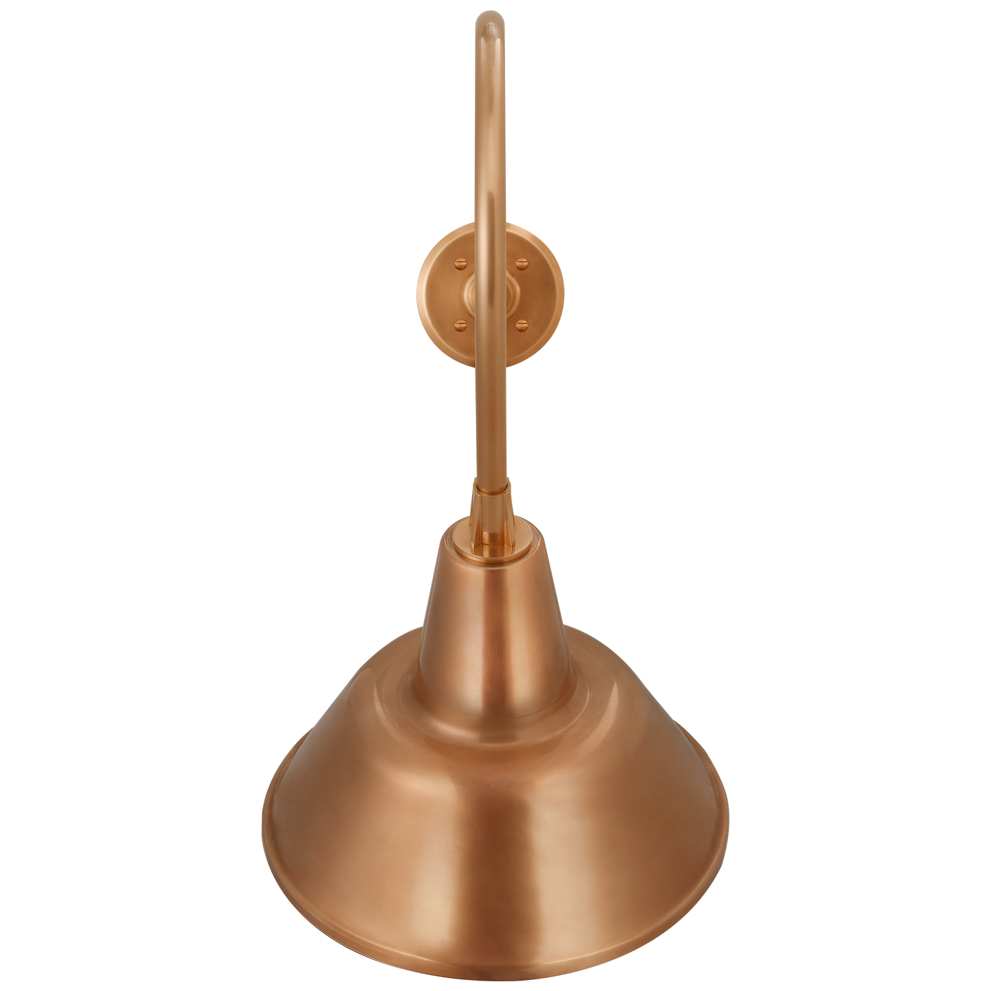 Academy 26" Angled Flynn Barn Light | Soft Copper | 12.5 | 12.5" Soft Copper Bowers Shade