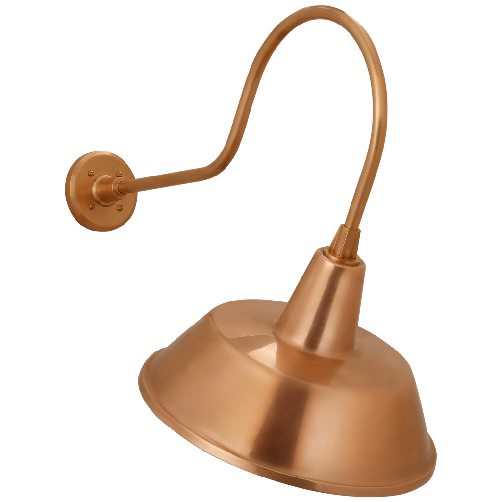 Academy 26" Angled Flynn Barn Light | Soft Copper | 16 | 16" Soft Copper Bowers Shade