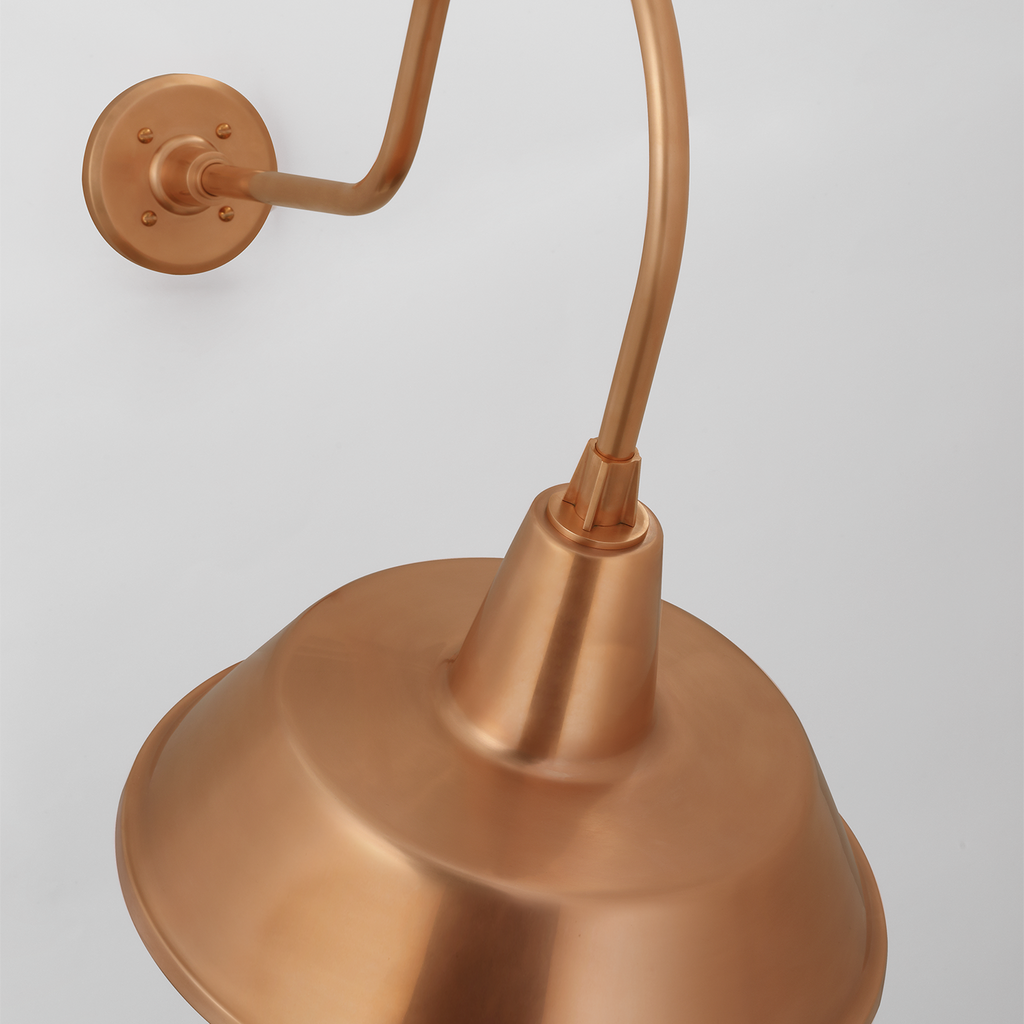 Academy 26" Angled Flynn Barn Light | Soft Copper | 16 | 16" Soft Copper Bowers Shade