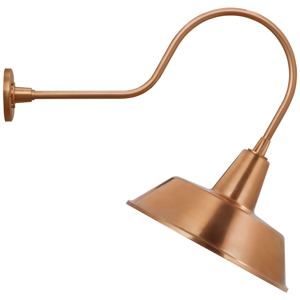 Academy 26" Angled Flynn Barn Light | Soft Copper | 16 | 16" Soft Copper Bowers Shade