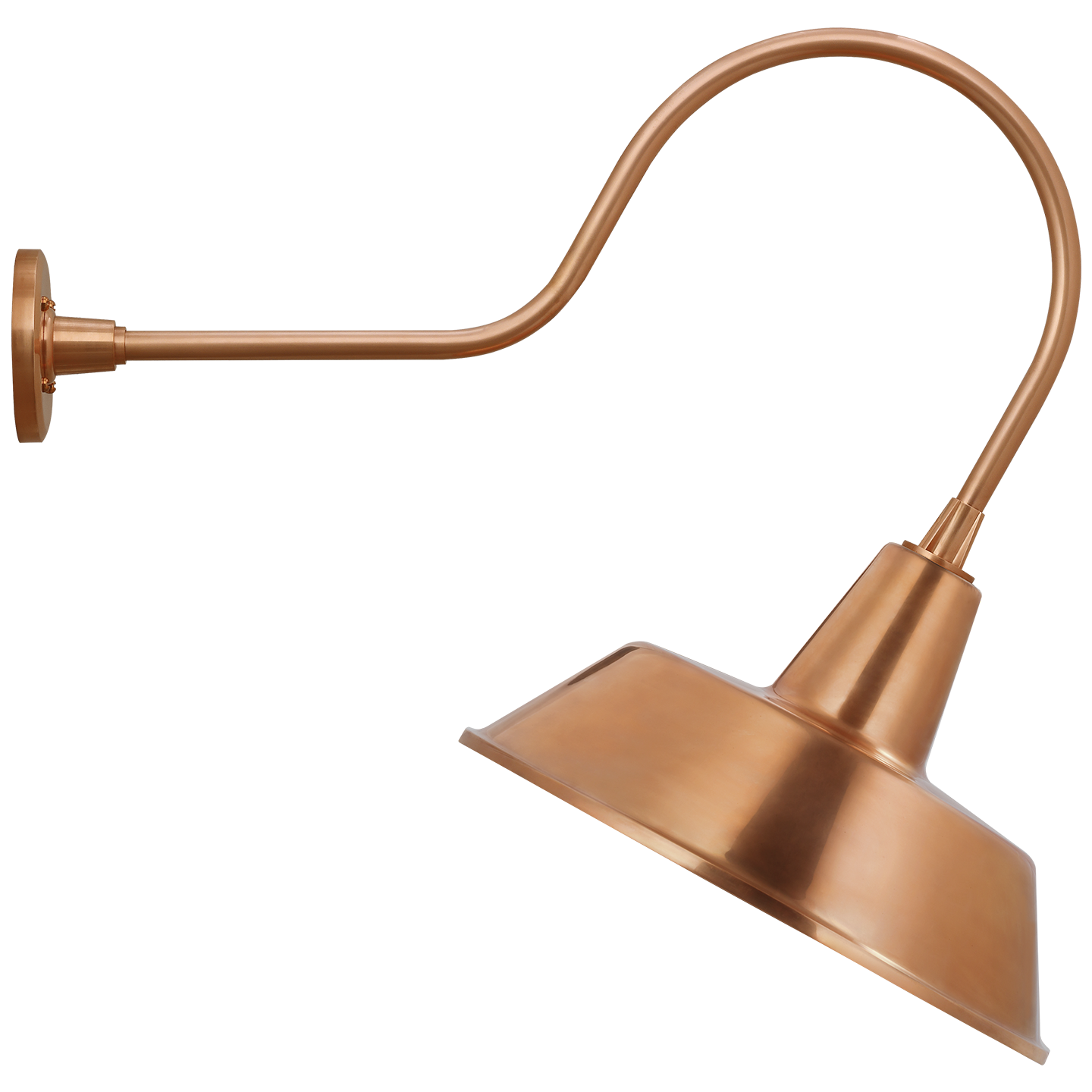 Academy 26" Angled Flynn Barn Light | Soft Copper | 16 | 16" Soft Copper Bowers Shade