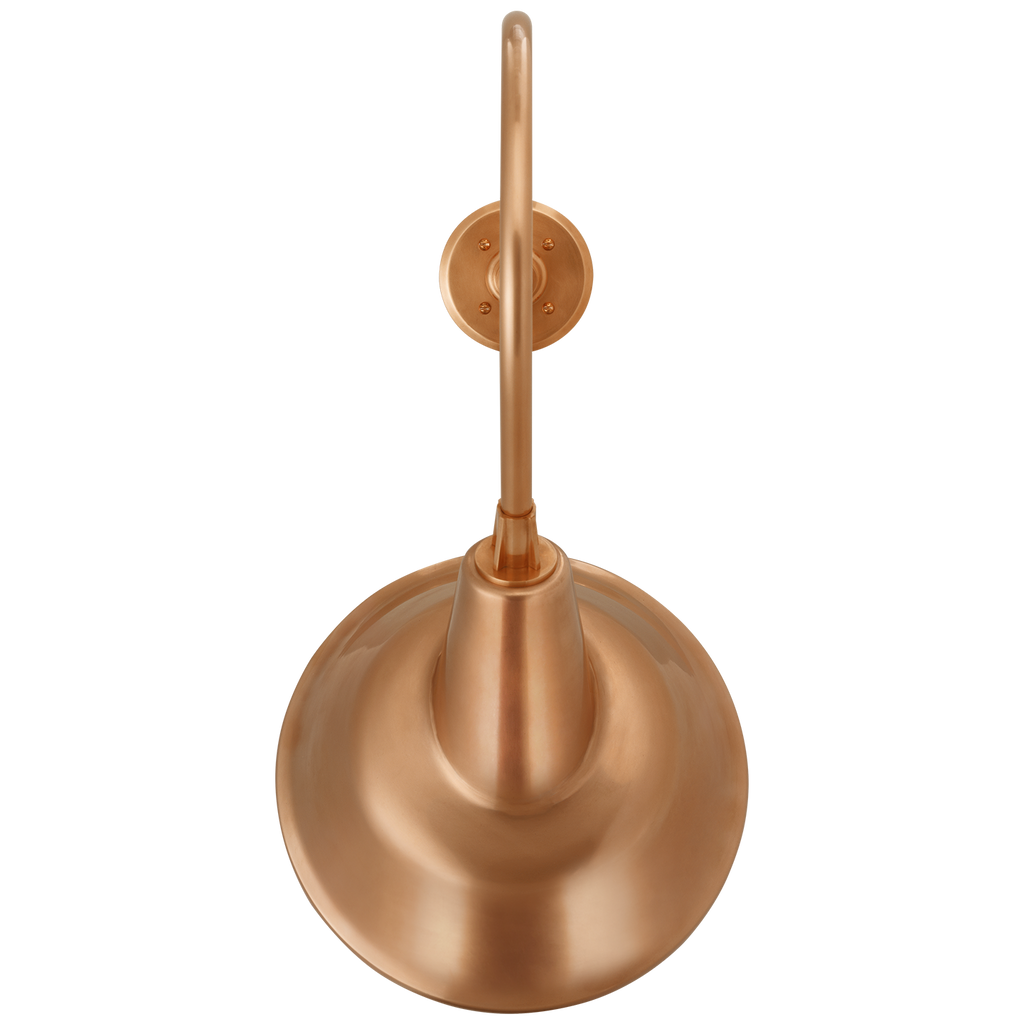Academy 26" Angled Flynn Barn Light | Soft Copper | 12.5 | 12.5" Soft Copper Tilted Bowers Shade