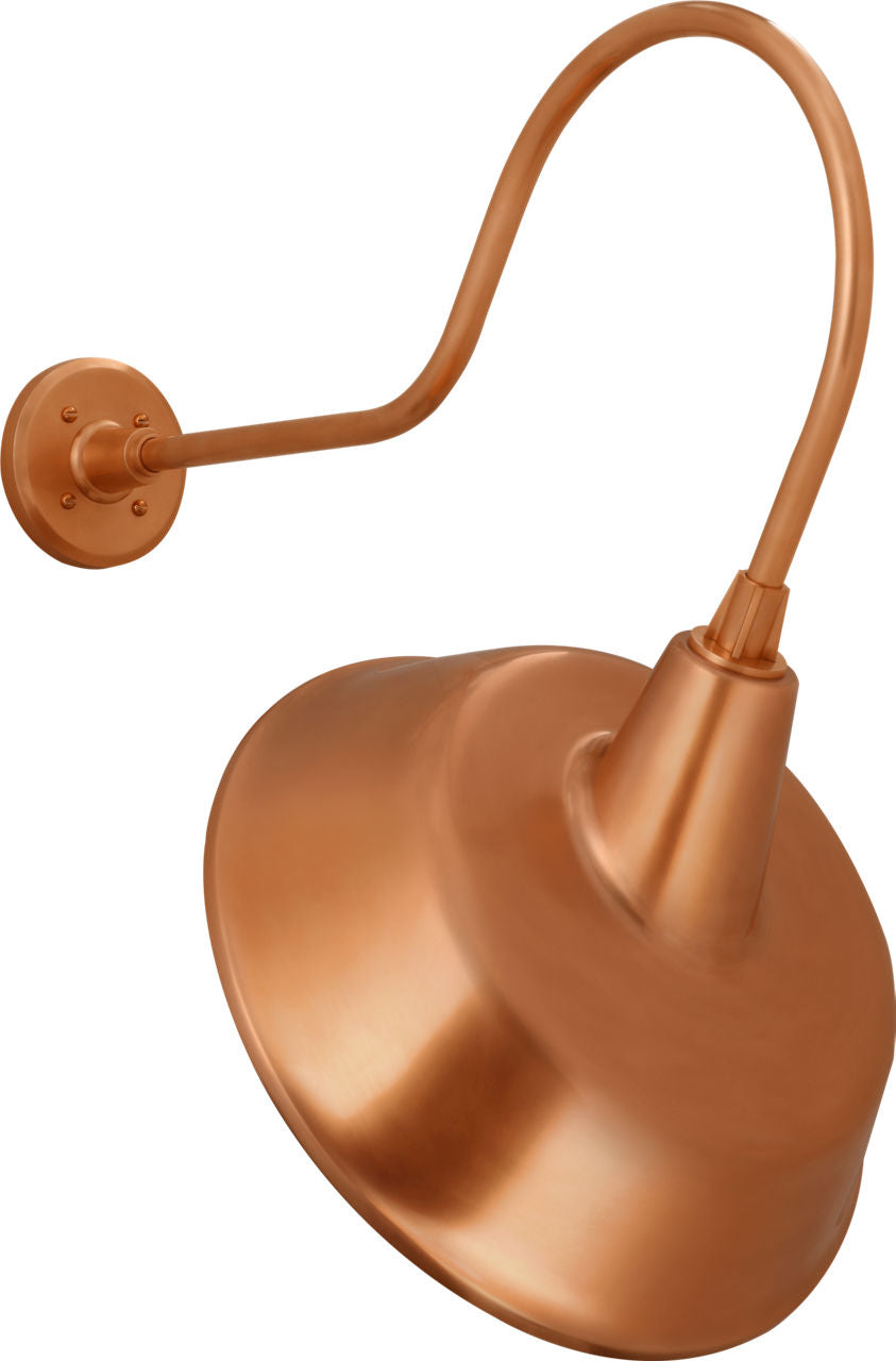 Academy 26" Angled Flynn Barn Light | Soft Copper | 16 | 16" Soft Copper Tilted Bowers Shade