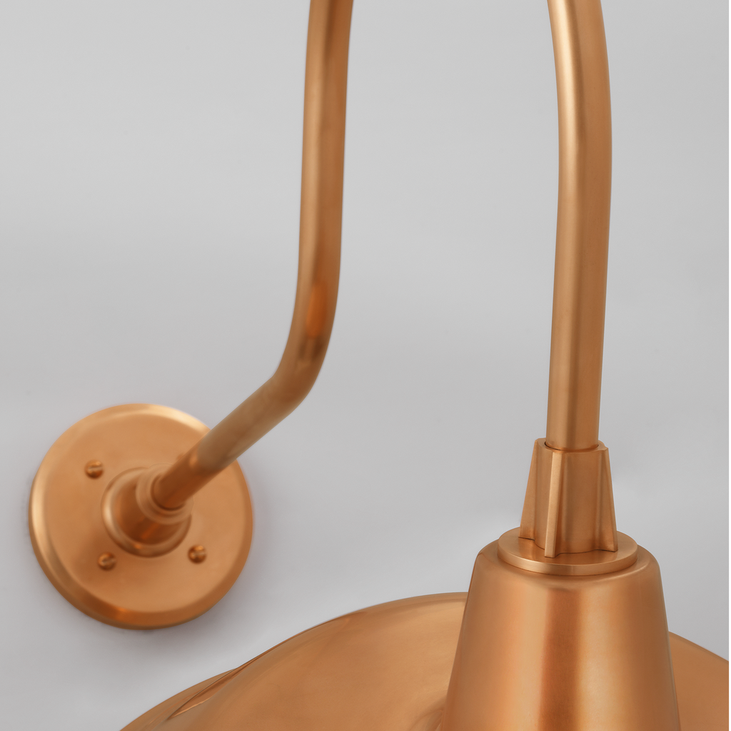 Academy 26" Angled Flynn Barn Light | Soft Copper | 16 | 16" Soft Copper Tilted Bowers Shade