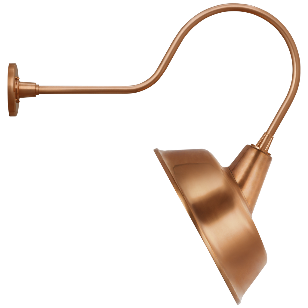 Academy 26" Angled Flynn Barn Light | Soft Copper | 16 | 16" Soft Copper Tilted Bowers Shade