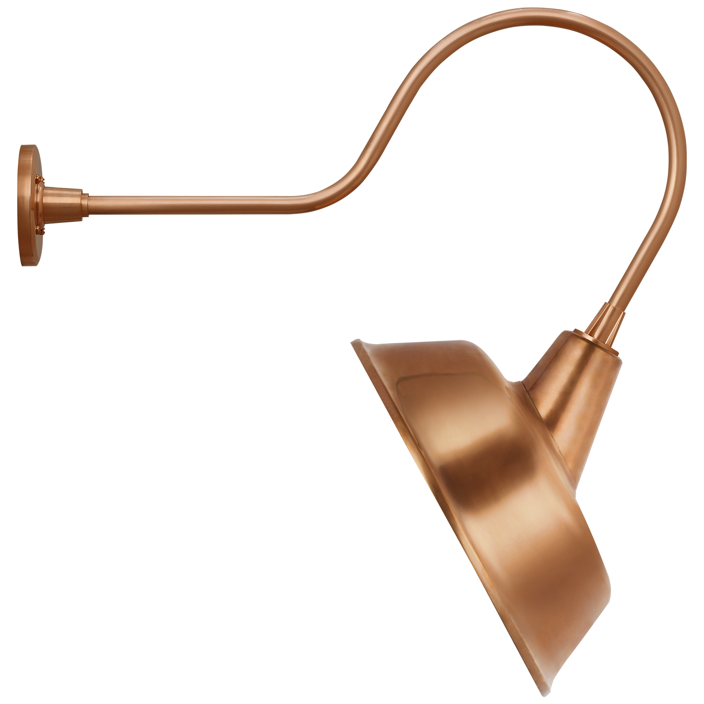 Academy 26" Angled Flynn Barn Light | Soft Copper | 16 | 16" Soft Copper Tilted Bowers Shade