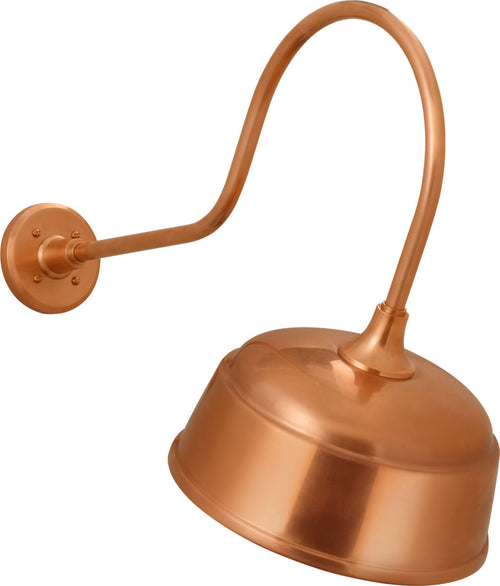 Academy 26" Angled Flynn Barn Light | Soft Copper | 12.5 | 12.5" Soft Copper Rockhouse Shade