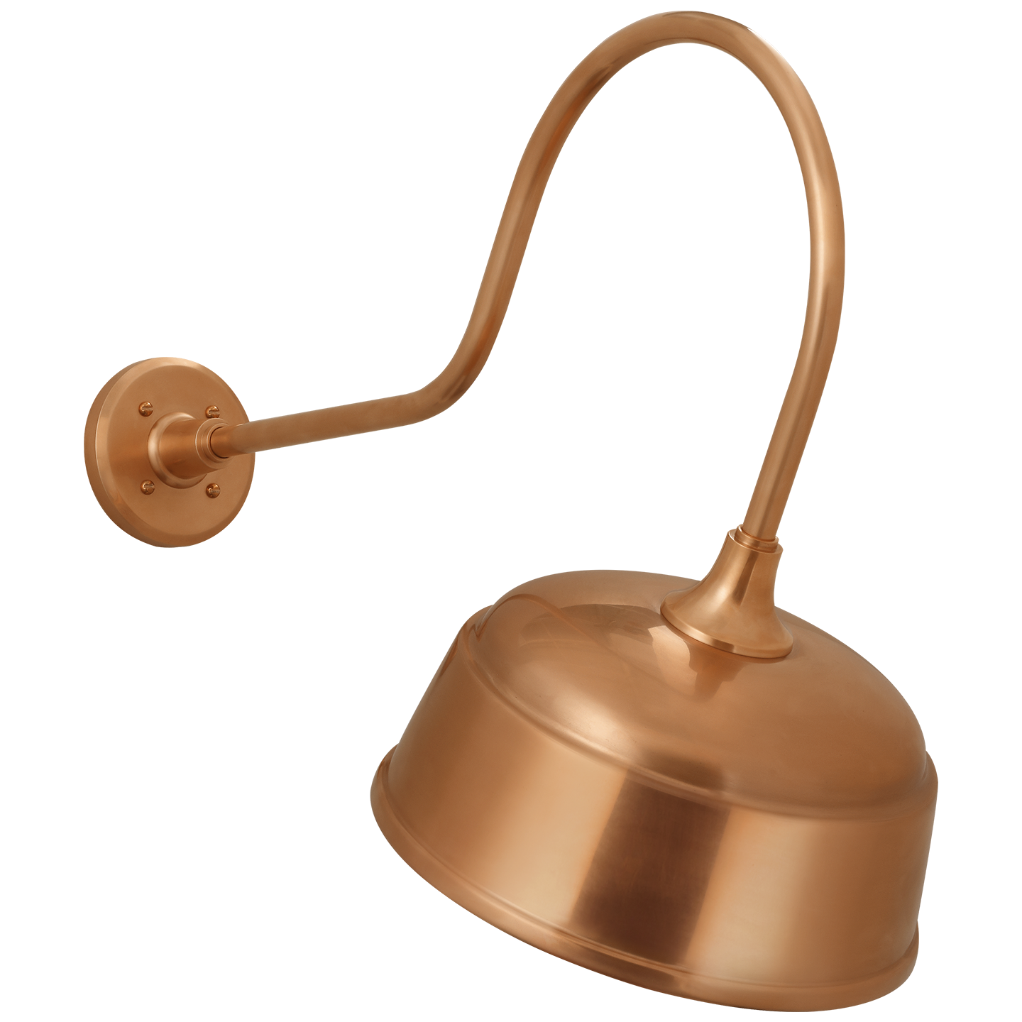Academy 26" Angled Flynn Barn Light | Soft Copper | 12.5 | 12.5" Soft Copper Rockhouse Shade
