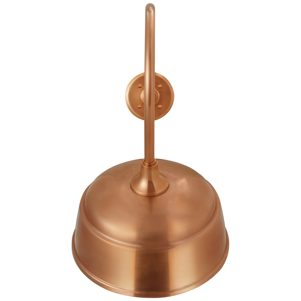 Academy 26" Angled Flynn Barn Light | Soft Copper | 12.5 | 12.5" Soft Copper Rockhouse Shade