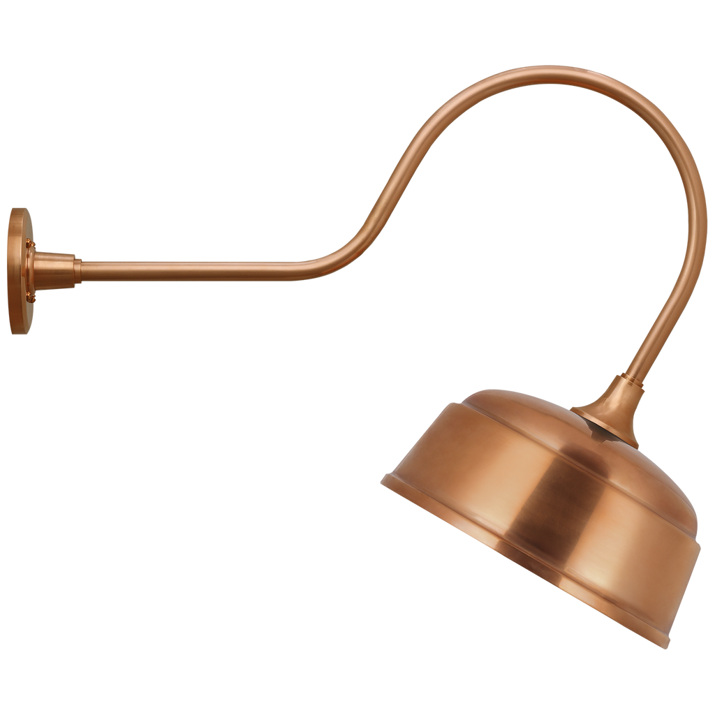 Academy 26" Angled Flynn Barn Light | Soft Copper | 12.5 | 12.5" Soft Copper Rockhouse Shade