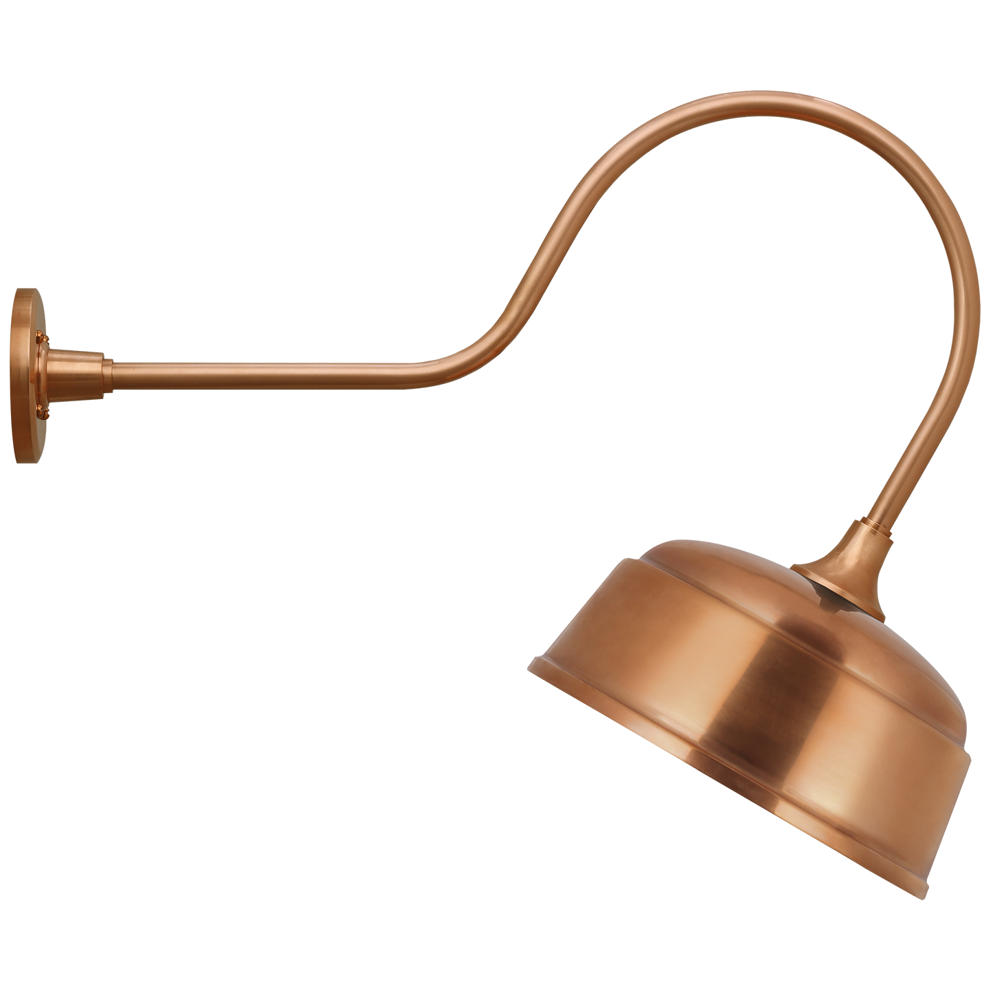 Academy 26" Angled Flynn Barn Light | Soft Copper | 12.5 | 12.5" Soft Copper Rockhouse Shade