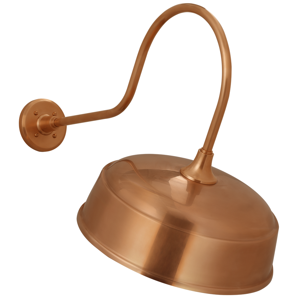 Academy 26" Angled Flynn Barn Light | Soft Copper | 16 | 16" Soft Copper Rockhouse Shade