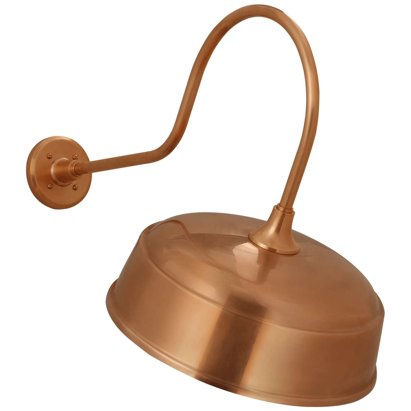 Academy 26" Angled Flynn Barn Light | Soft Copper | 16 | 16" Soft Copper Rockhouse Shade