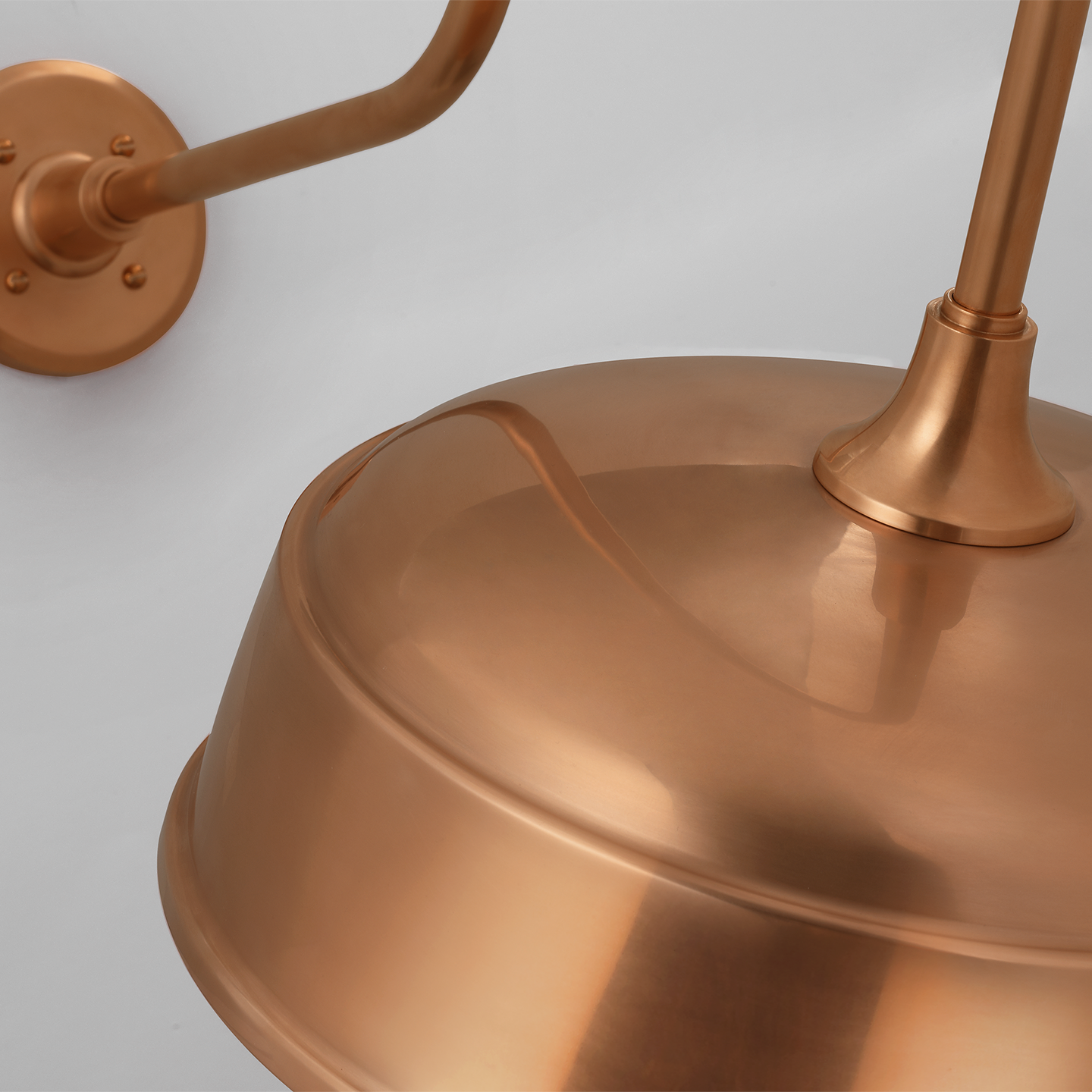 Academy 26" Angled Flynn Barn Light | Soft Copper | 16 | 16" Soft Copper Rockhouse Shade