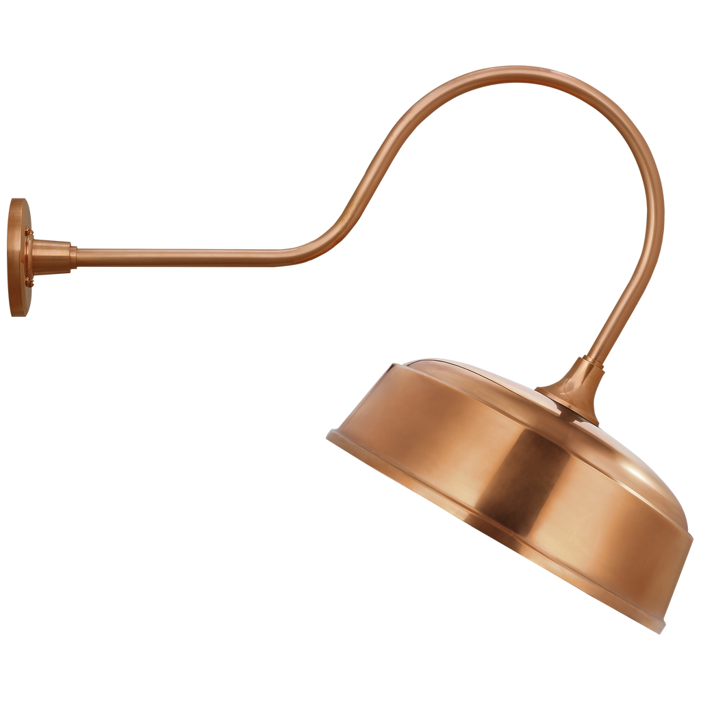Academy 26" Angled Flynn Barn Light | Soft Copper | 16 | 16" Soft Copper Rockhouse Shade