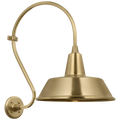 Academy 15" Larrabee Barn Light | Hand-Rubbed Antique Brass | 16 | 16" Hand-Rubbed Antique Brass Bowers Shade