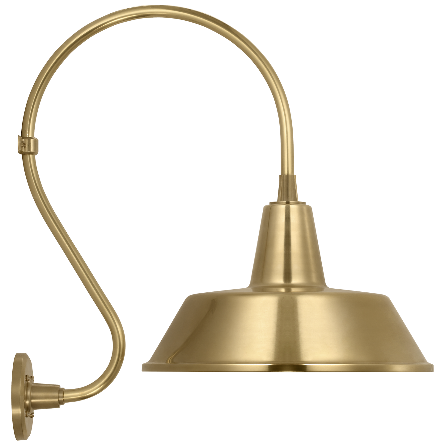 Academy 15" Larrabee Barn Light | Hand-Rubbed Antique Brass | 16 | 16" Hand-Rubbed Antique Brass Bowers Shade