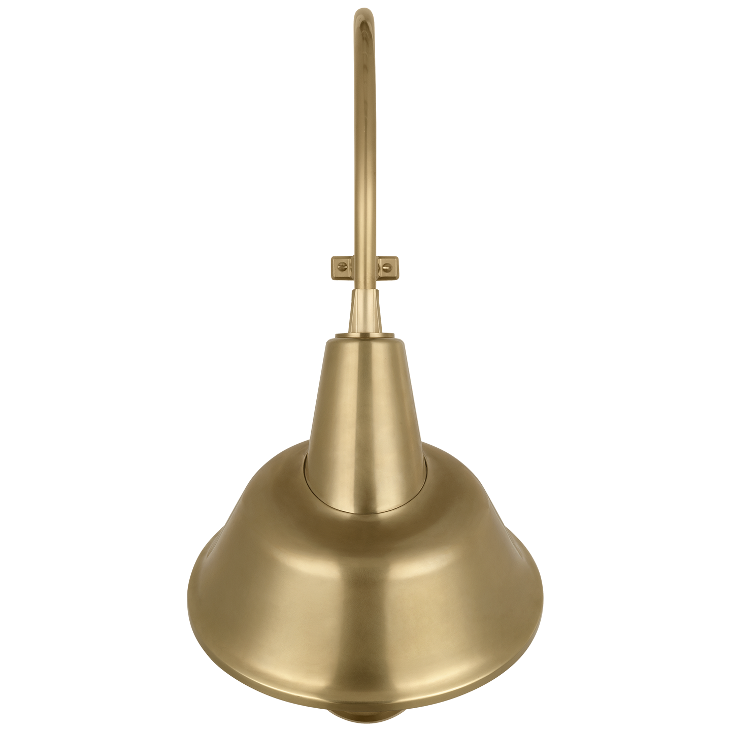 Academy 15" Larrabee Barn Light | Hand-Rubbed Antique Brass | 12.5 | 12.5" Hand-Rubbed Antique Brass Tilted Bowers Shade