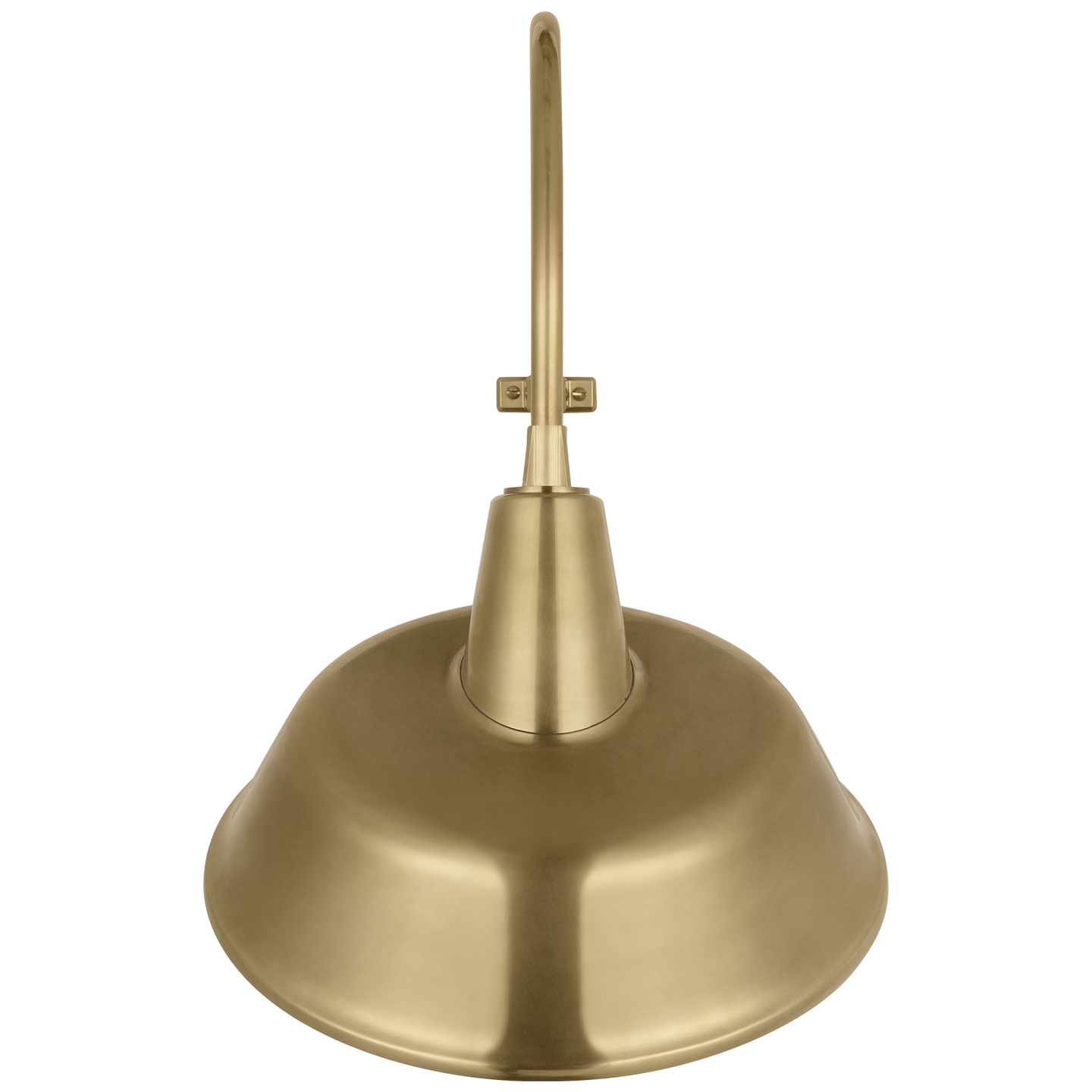 Academy 15" Larrabee Barn Light | Hand-Rubbed Antique Brass | 16 | 16" Hand-Rubbed Antique Brass Tilted Bowers Shade