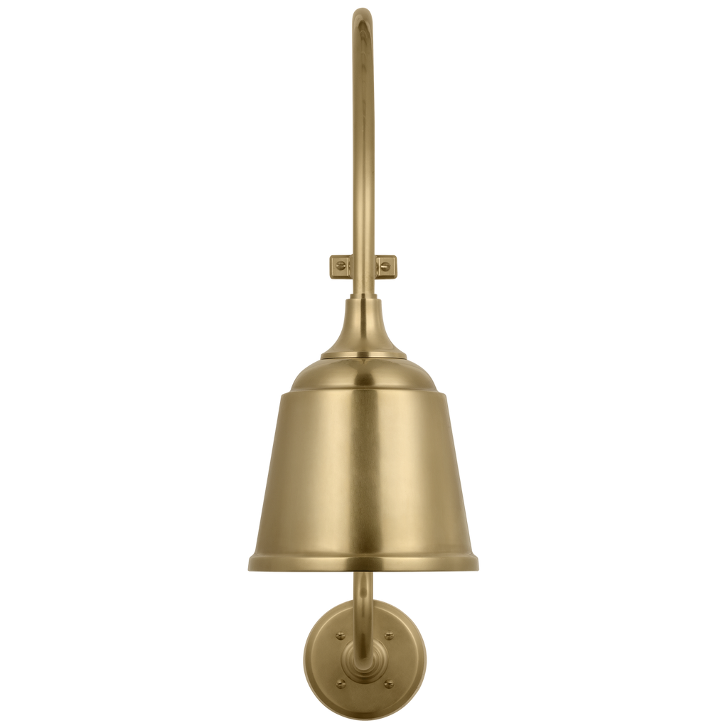 Academy 15" Larrabee Barn Light | Hand-Rubbed Antique Brass | 8 | 8" Hand-Rubbed Antique Brass Rockhouse Shade