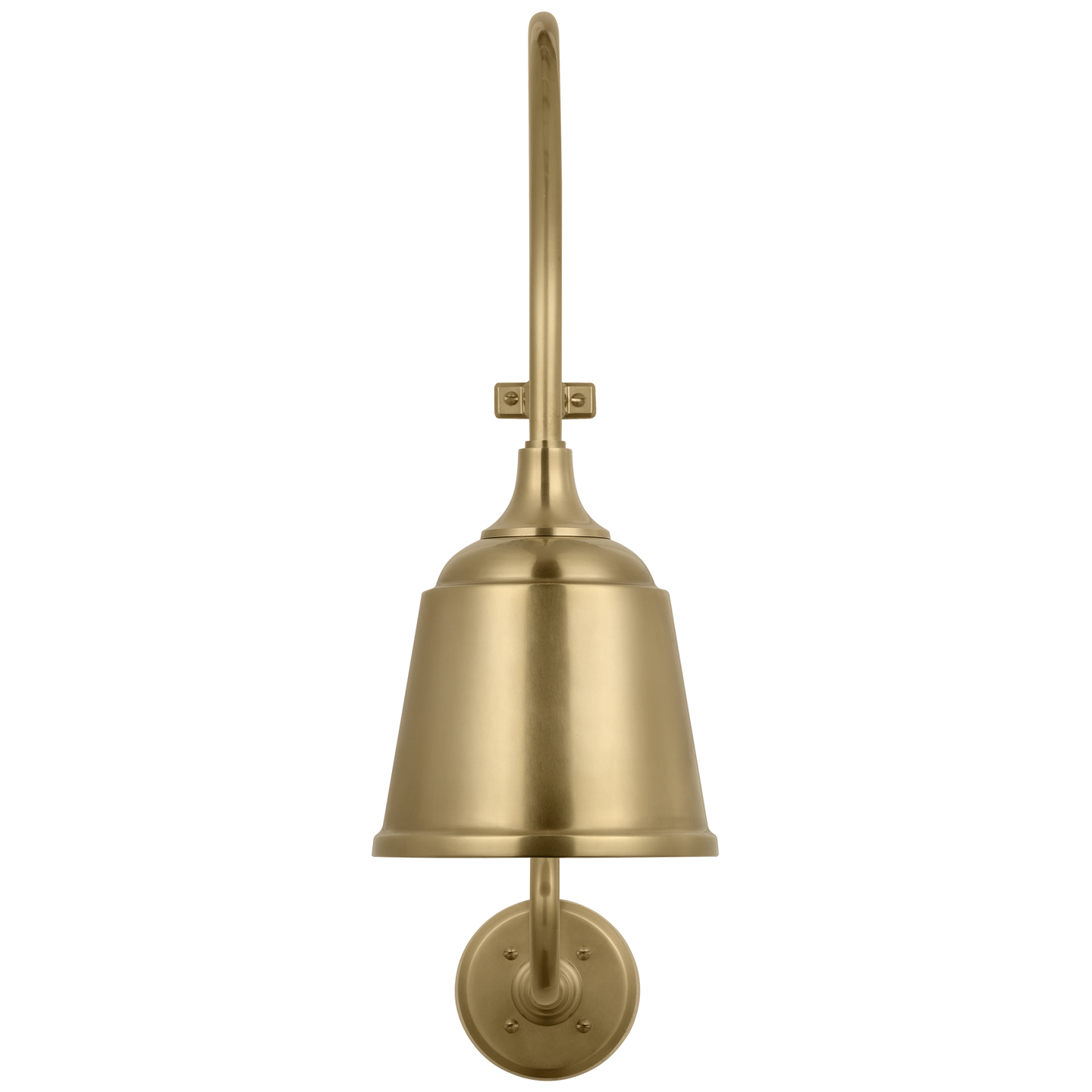Academy 15" Larrabee Barn Light | Hand-Rubbed Antique Brass | 8 | 8" Hand-Rubbed Antique Brass Rockhouse Shade