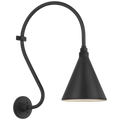 Academy 15" Larrabee Barn Light | Matte Black | 9 | 9" Matte Black Conical Savannah Shade