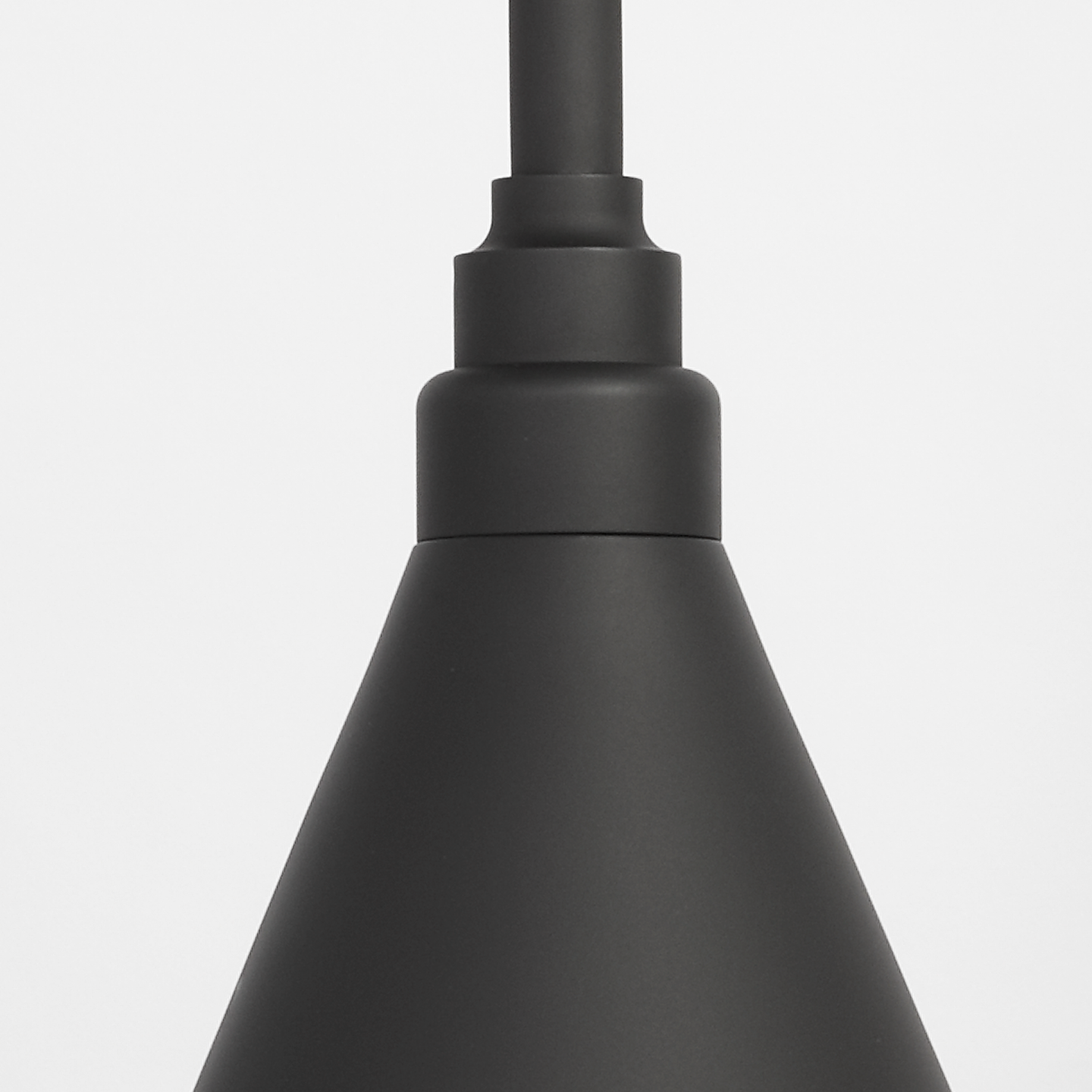 Academy 15" Larrabee Barn Light | Matte Black | 9 | 9" Matte Black Conical Savannah Shade