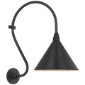 Academy 15" Larrabee Barn Light | Matte Black | 12.5 | 12.5" Matte Black Conical Savannah Shade