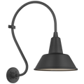 Academy 15" Larrabee Barn Light | Matte Black | 12.5 | 12.5" Matte Black Bowers Shade