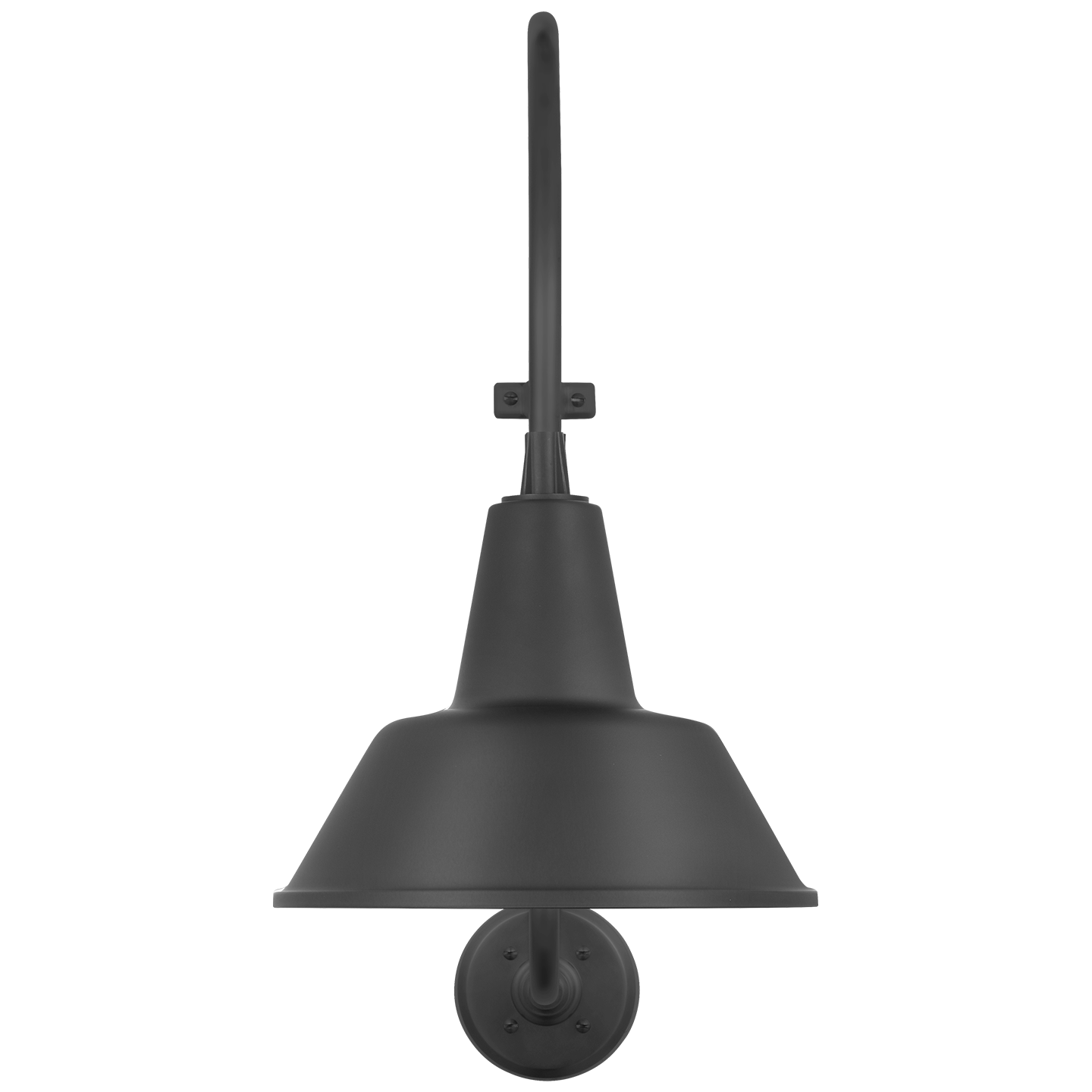 Academy 15" Larrabee Barn Light | Matte Black | 12.5 | 12.5" Matte Black Bowers Shade