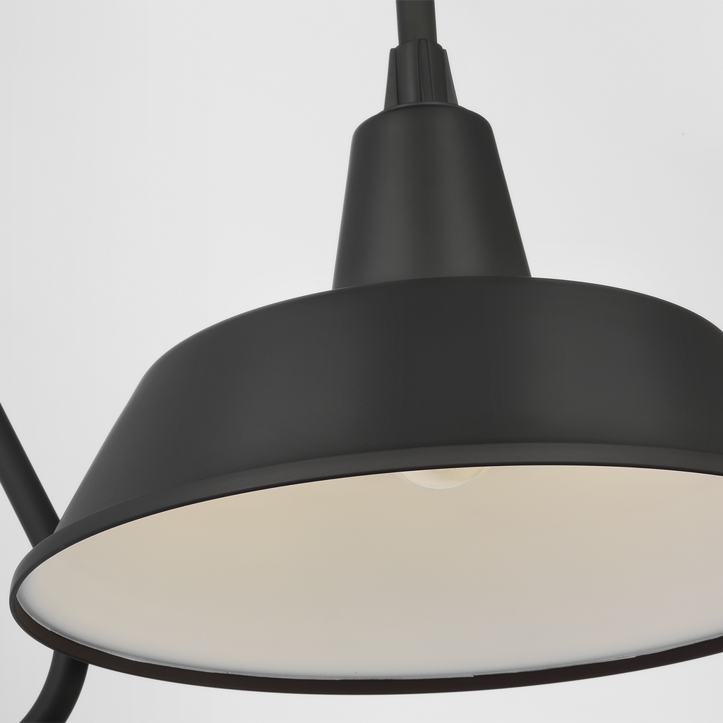 Academy 15" Larrabee Barn Light | Matte Black | 16 | 16" Matte Black Bowers Shade