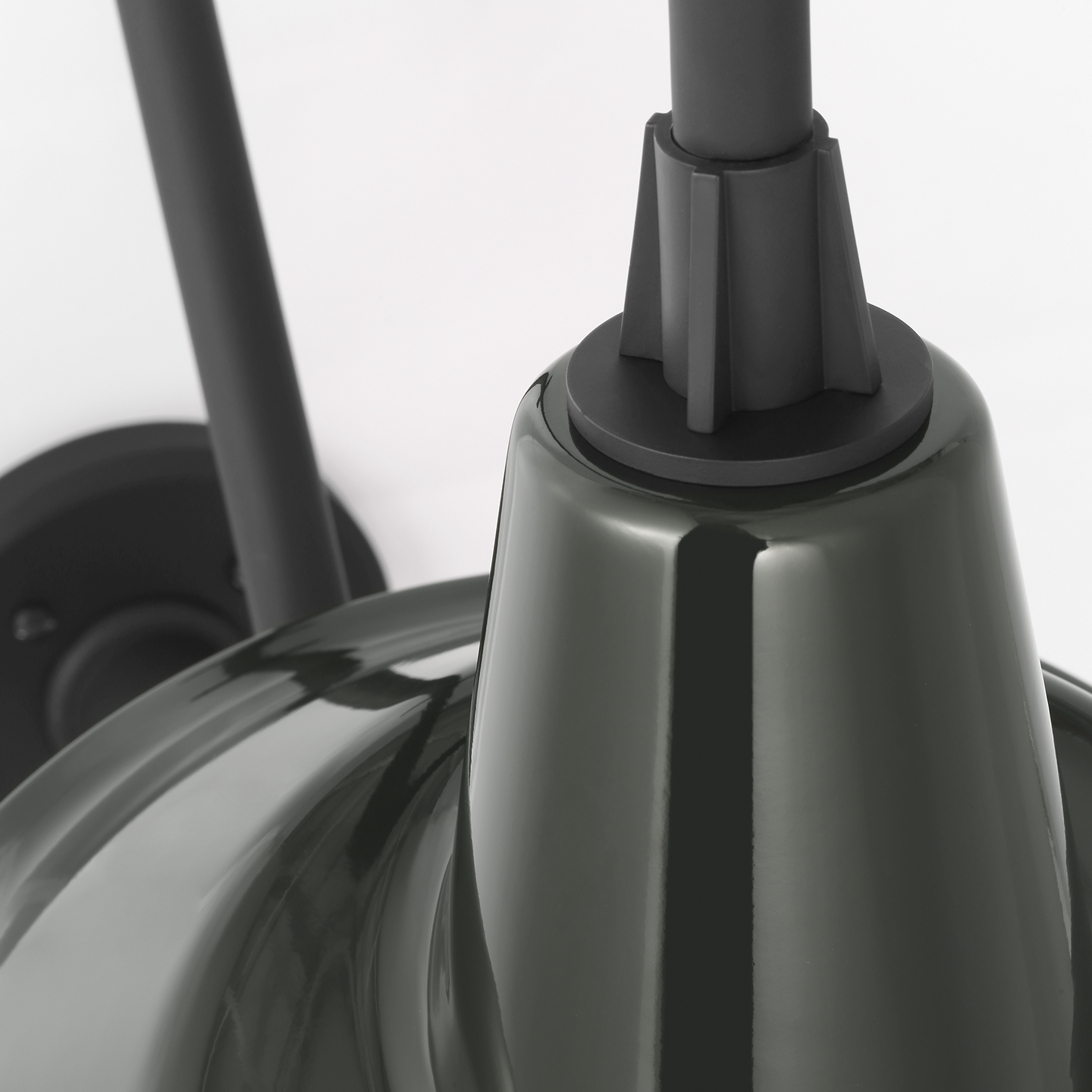 Academy 15" Larrabee Barn Light | Matte Black | 12.5 | 12.5" Green Tilted Bowers Shade