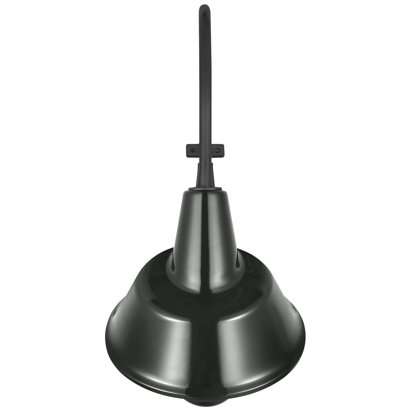 Academy 15" Larrabee Barn Light | Matte Black | 12.5 | 12.5" Green Tilted Bowers Shade