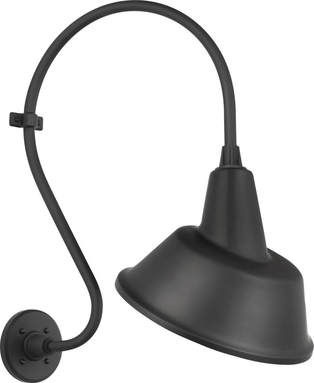 Academy 15" Larrabee Barn Light | Matte Black | 12.5 | 12.5" Matte Black Tilted Bowers Shade